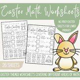 Primary Easter Math Worksheets - Number, Addition, Subtrac