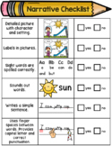 Kindergarten Editing Checklist - Narrative Writing