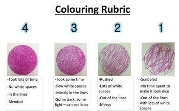 Preview of Primary Elementary Coloring Rubric