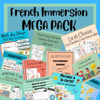 Preview of Primary French Immersion MEGA PACK -  **Reading, Writing, Oral Communication