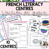 Primary French Thanksgiving Literacy Centres | Les centres