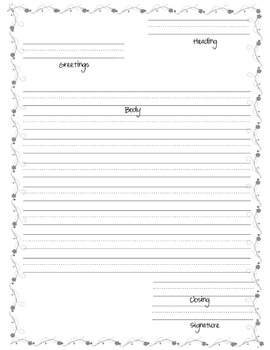 Elementary Friendly Letter Template Pdf Collection