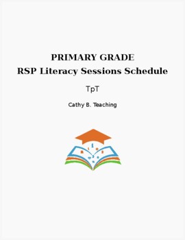 Preview of K-3 RSP, Intervention, ELD Literacy Session Student Schedule Template
