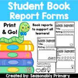 Primary Grades Book Report Templates | Differentiated Writ
