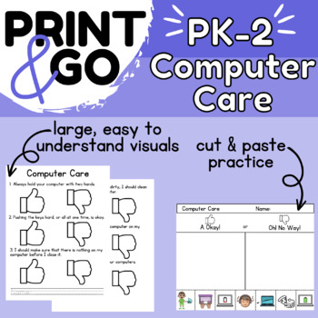 Preview of Primary Grades Computer Care PK-2