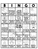 Primary Grades Home Reading Bingo - Reproducible Worksheet