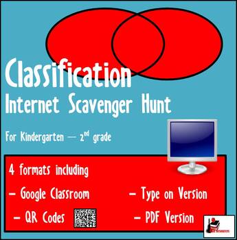 Preview of Internet Scavenger Hunt - Classification - Distance Learning