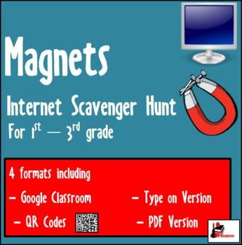 Preview of Internet Scavenger Hunt - Magnets - Distance Learning
