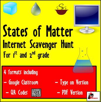 Preview of Internet Scavenger Hunt - States of Matter - Distance Learning