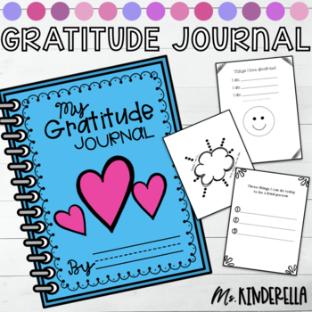 Preview of Primary Gratitude Writing Journal for Thankful and Positive Thinkers
