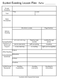 Guided Reading Lesson Plan Template *Common Core Area