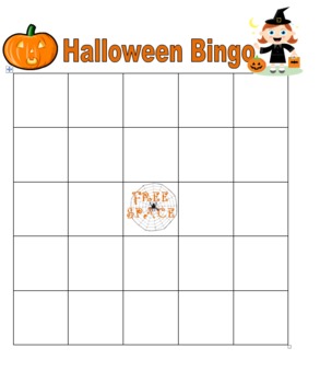 Primary Halloween bingo- educational by Mueller Materials | TPT