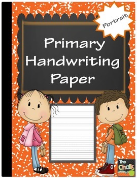 Double Lined Beginner Writing Paper - Portrait Orientation by