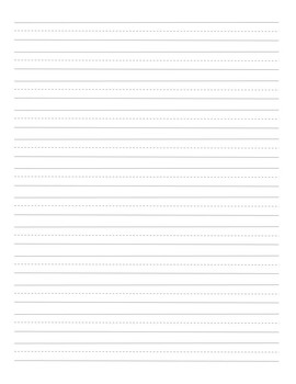 Writing Paper for Kindergarten Instant Download Printable Penmanship Handwriting  Paper in Digital Format for Kids Preschool Print at Home 