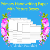 Primary Handwriting Paper with Picture Boxes  (Editable) 1