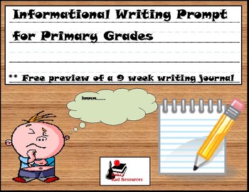 Preview of Free Informational Writing Prompt for Primary Students