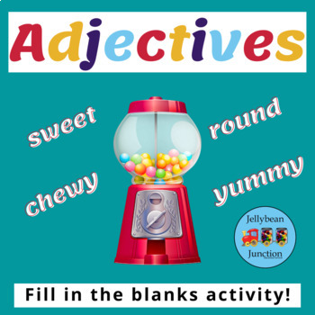 Preview of Primary Interactive Language Learning Activity: Adjectives Jamboard™