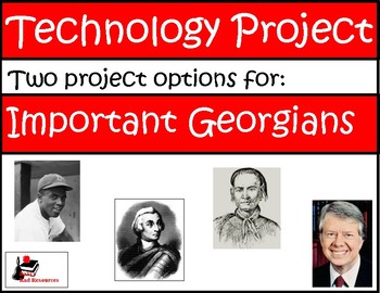 Preview of Primary Internet Research/Technology Project -  Important Georgians
