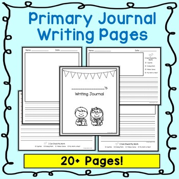 Preview of Primary Journal Writing Pages or Paper