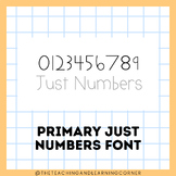 Primary Just Numbers Font
