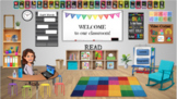 Primary K-2 Editable Bitmoji Classroom