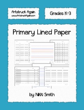 Primary Lined Paper for Writing or Handwriting –  learning-at-the-primary-pond