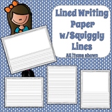Primary Lined Paper with Decorative Squiggly Lines