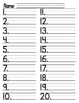 Primary Lined Spelling Sheet: Multiple Sizes and Options! | TPT