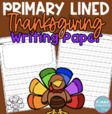 Primary Lined Thanksgiving Writing Paper