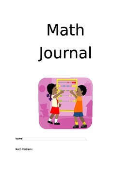 Preview of Primary Math Journal template pages