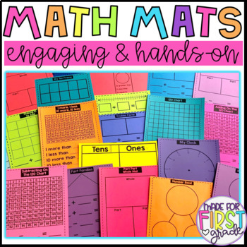 Preview of Primary Math Mats: Engaging Dry Erase Practice: Math Tool Kit