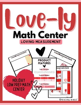 Preview of Primary Math Measurement Activity for Valentine's Day