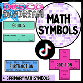 Primary Math Symbols - Disco Daydream, Colorful Classroom Decor