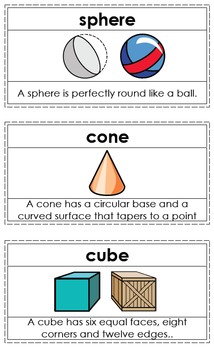 Primary Math Vocabulary Word Wall / Words Set (2D/3D Shapes / Basic