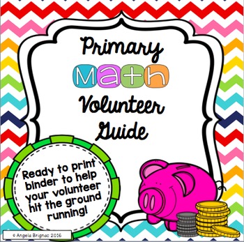 Preview of Primary Math Volunteer Guide (Number Sense, Place Value, Time, Money, and MORE!)