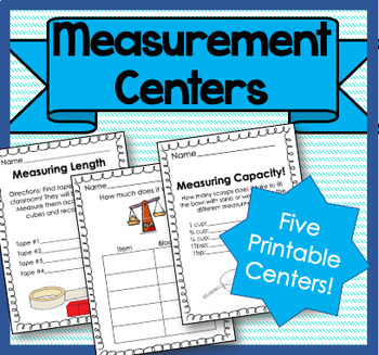 Preview of Primary Measurement Centers! {Weight, Length, Capacity}