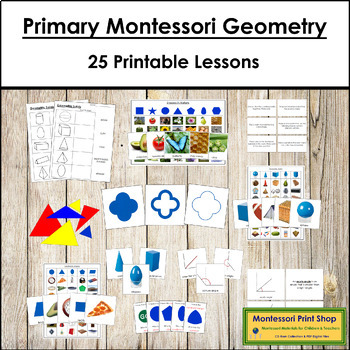 Preview of Primary Montessori Geometry Bundle