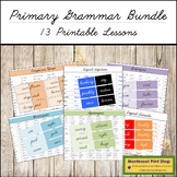 Primary Montessori Grammar Bundle (color-coded) CURSIVE