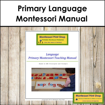 Preview of Primary Montessori Language Teaching Manual