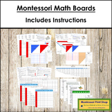 Primary Montessori Math Boards Bundle - Four Operations & 