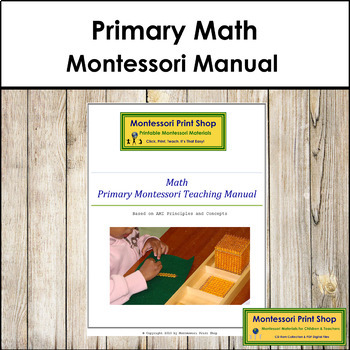Preview of Primary Montessori Math Teaching Manual