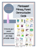 Primary Montessori Parent Communication Cards