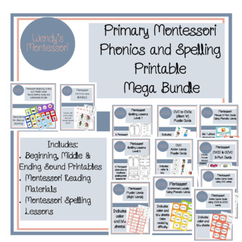 Preview of Primary Montessori Phonics and Spelling Mega Bundle