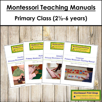 Preview of Primary Montessori Teaching Manuals Bundle (2½-6 years old)