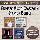 Back to School Primary Music Classroom Start-Up Bundle