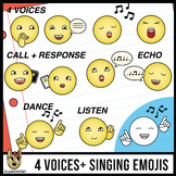 Primary Music Clip Art: 4 VOICES plus Call and Response, E