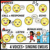 Primary Music Clip Art: 4 VOICES plus Call and Response, E