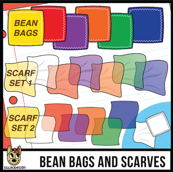 Preview of Primary Music Clip Art: Bean Bags and Movement Scarves