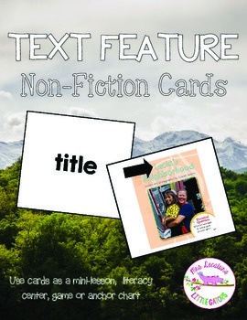 Preview of Non-Fiction Text Feature Cards
