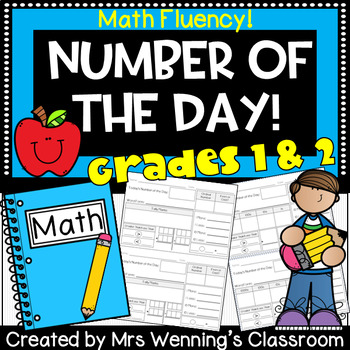 Preview of Number of the Day Templates! (Grades 1 & 2)
